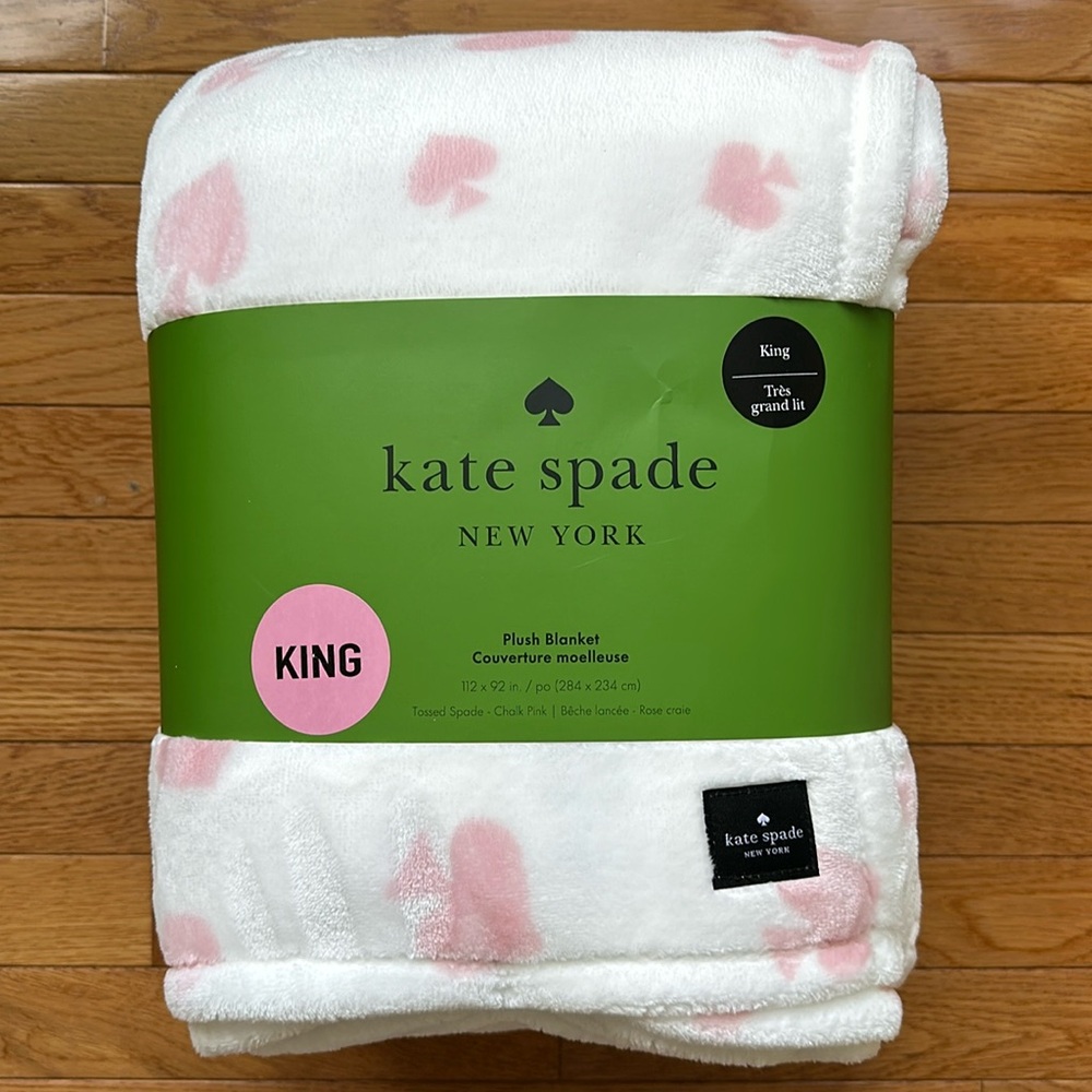 ♠️ (King) kate spade plush spade blanket ♠️